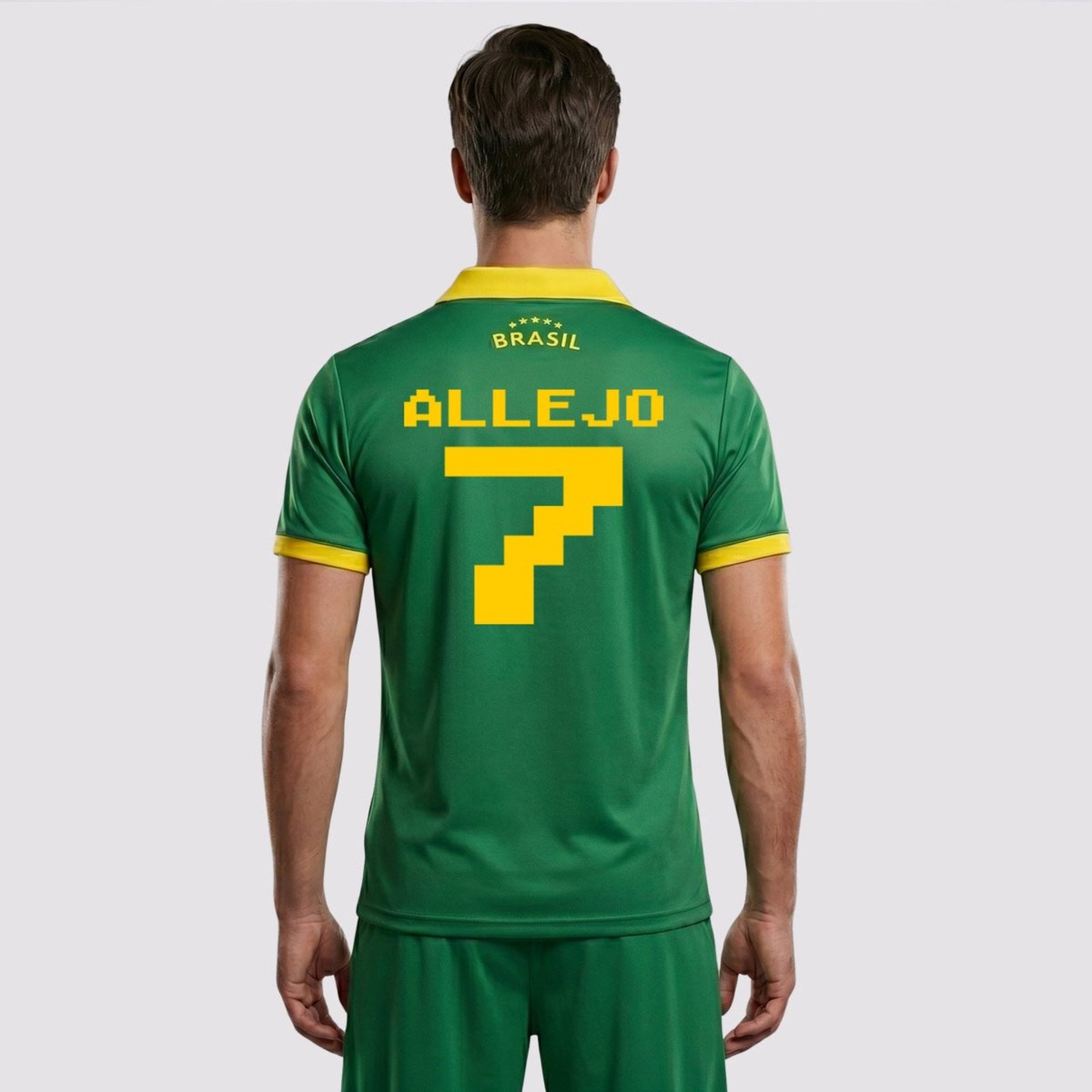 Camisa Brasil Seleção Verde 7 Allejo