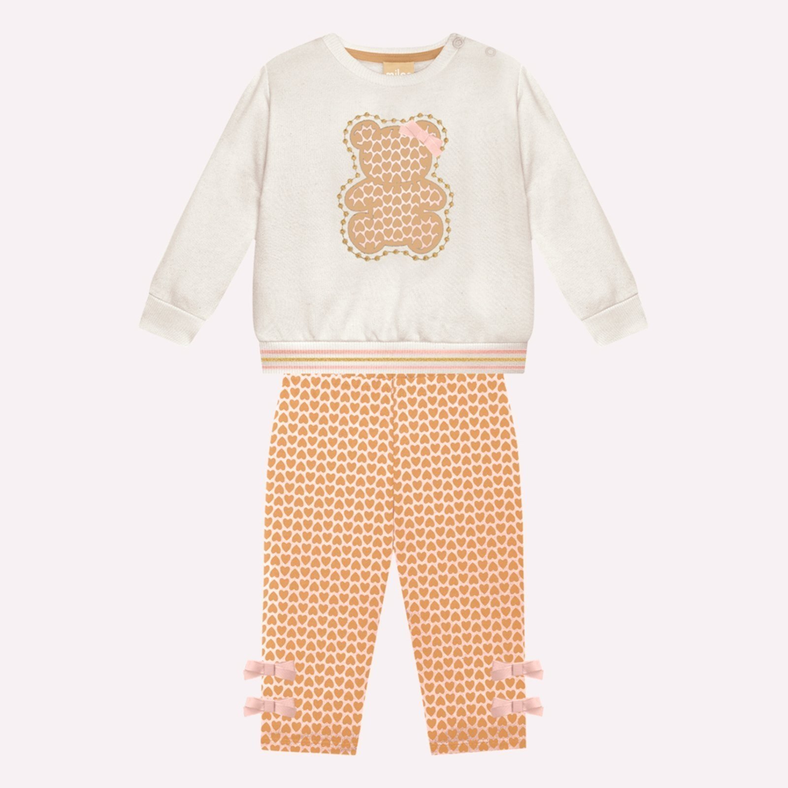 Infantil - Conjunto Menina Ursinho Milon