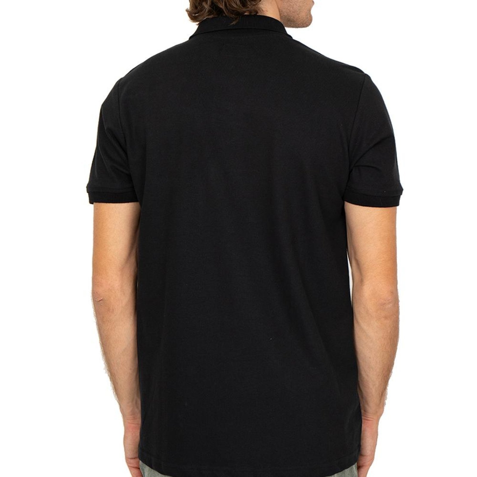 Camisa Quiksilver Polo Embroidery Piquet PS SM26 Preto
