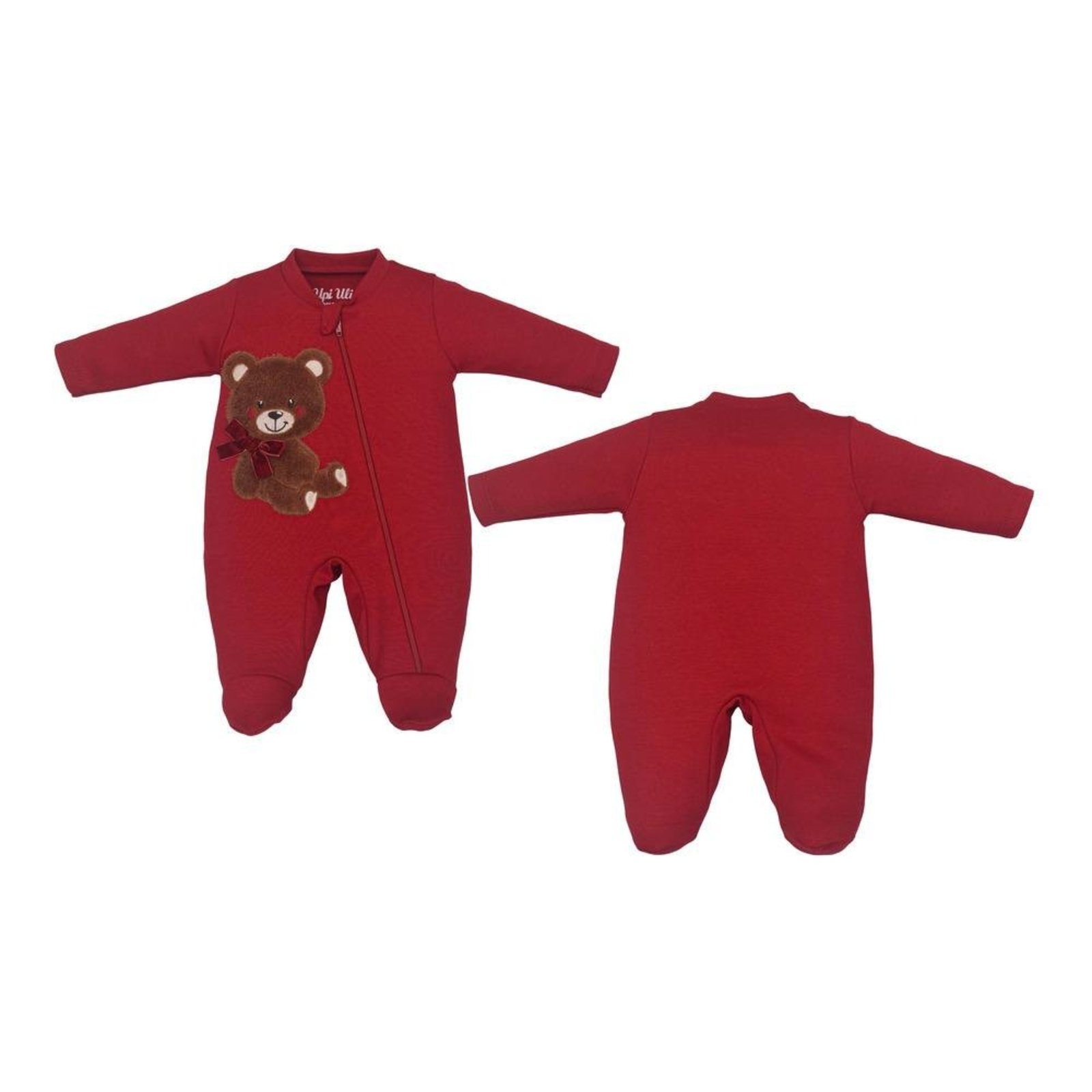 Infantil - Macacão Longo Vermelho Upi Uli M Vermelho