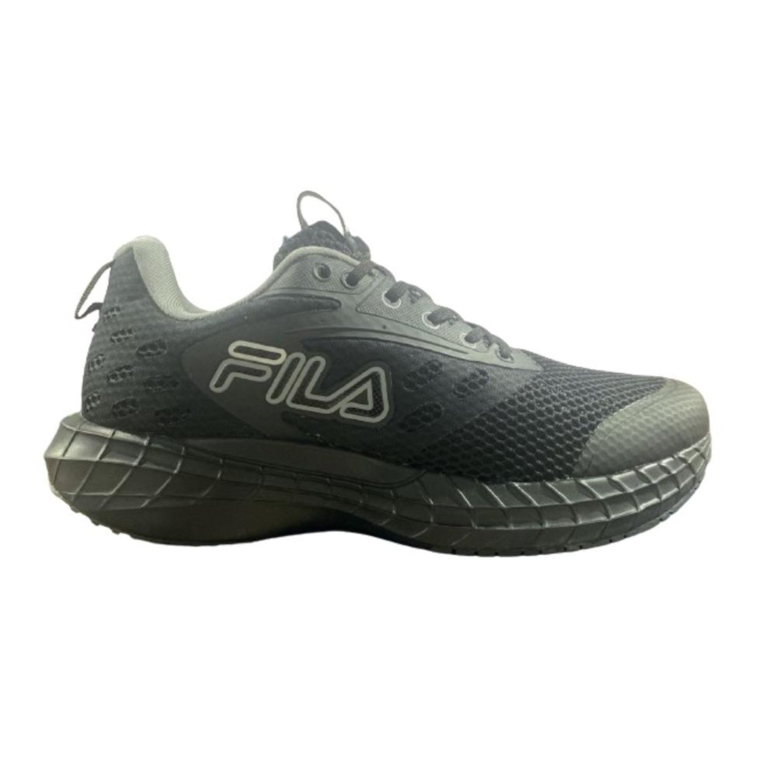 Vista 2 Tênis Fila Compass Masculino cinza/prata preto Fila preto