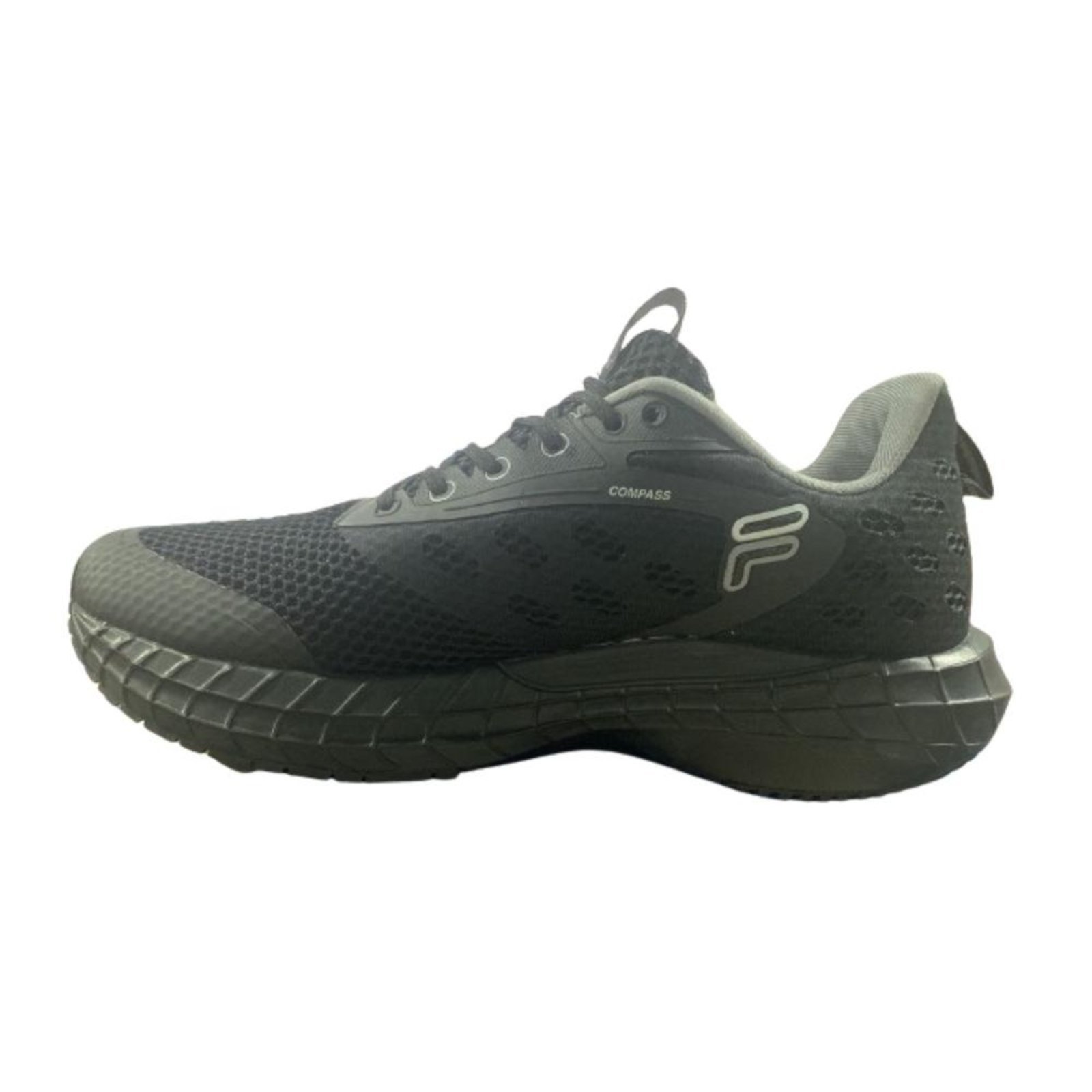 Vista 3 Tênis Fila Compass Masculino cinza/prata preto Fila preto
