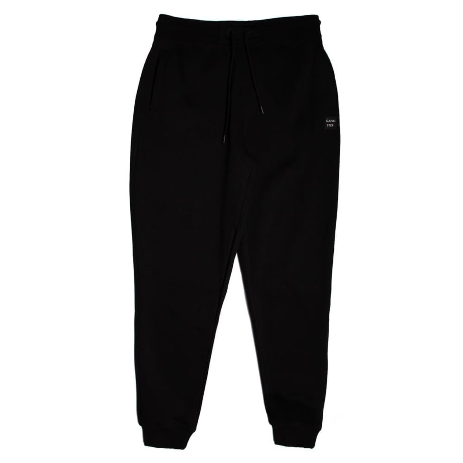 Calça Masculina Gangster Plus Size Jogger Canelado Preto