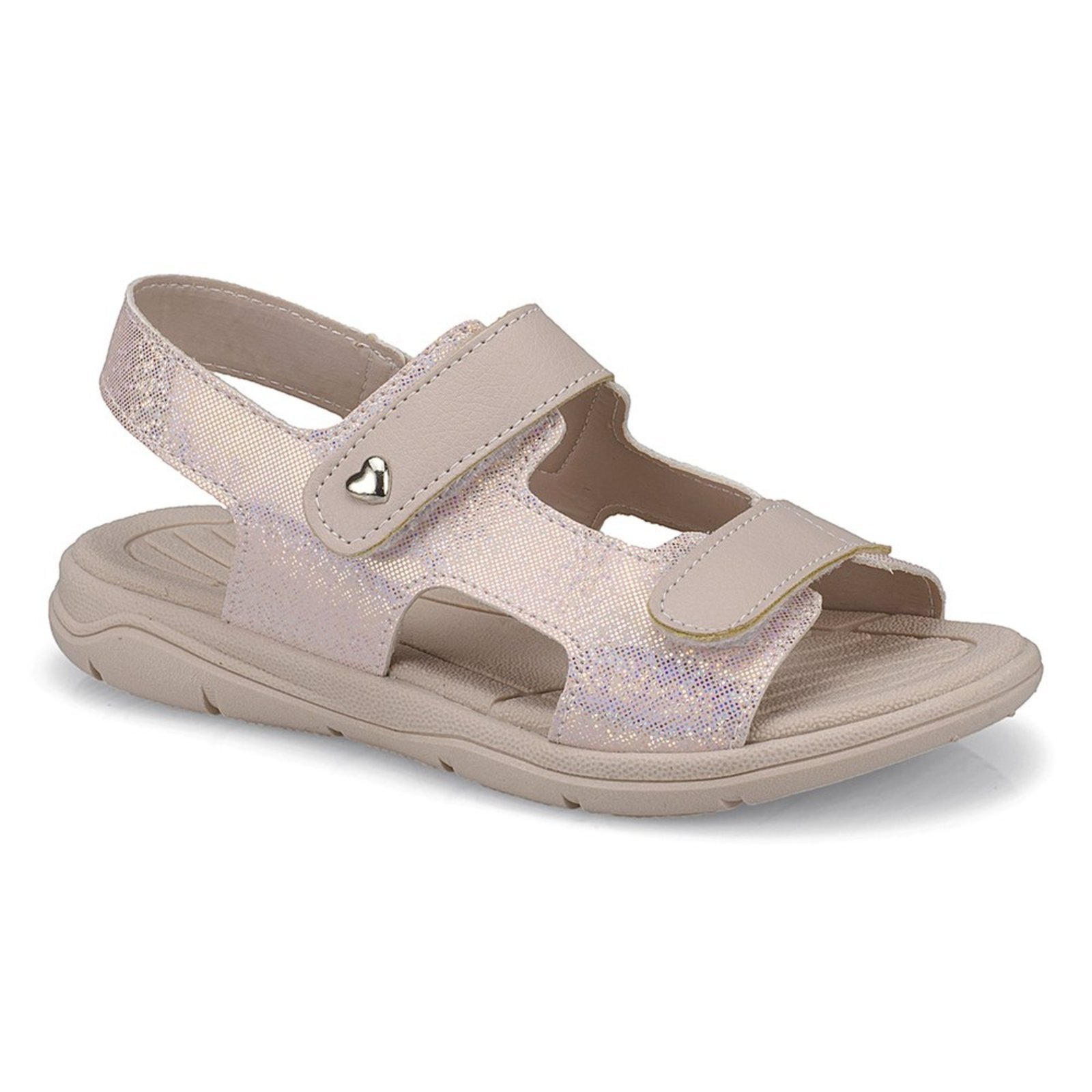 Infantil – Sandália Feminina Papete Rosa Glitter