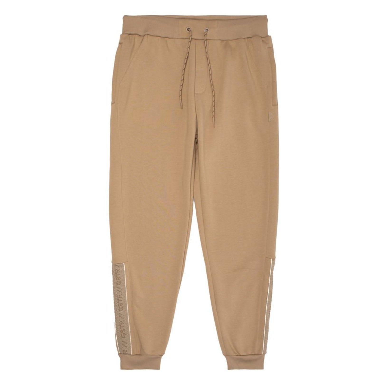 Calça Masculina Gangster Plus Size Jogger Moletom Bege