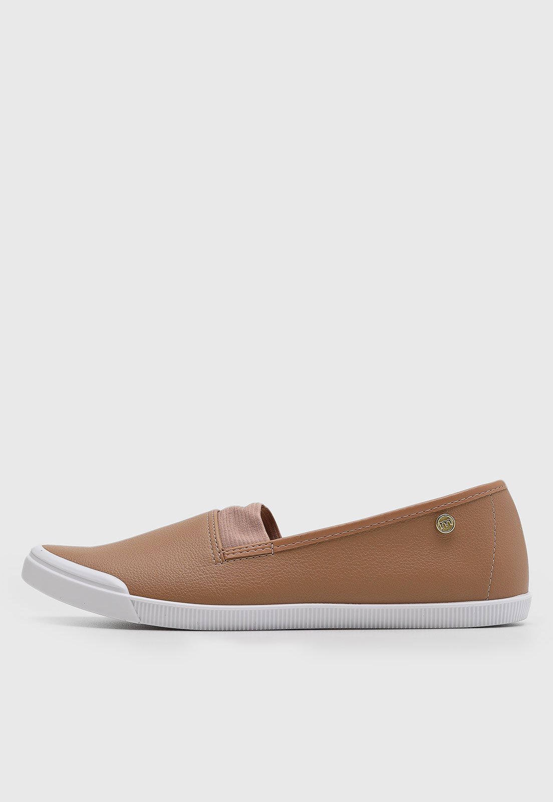 Tênis Feminino Moleca Slip On Nude