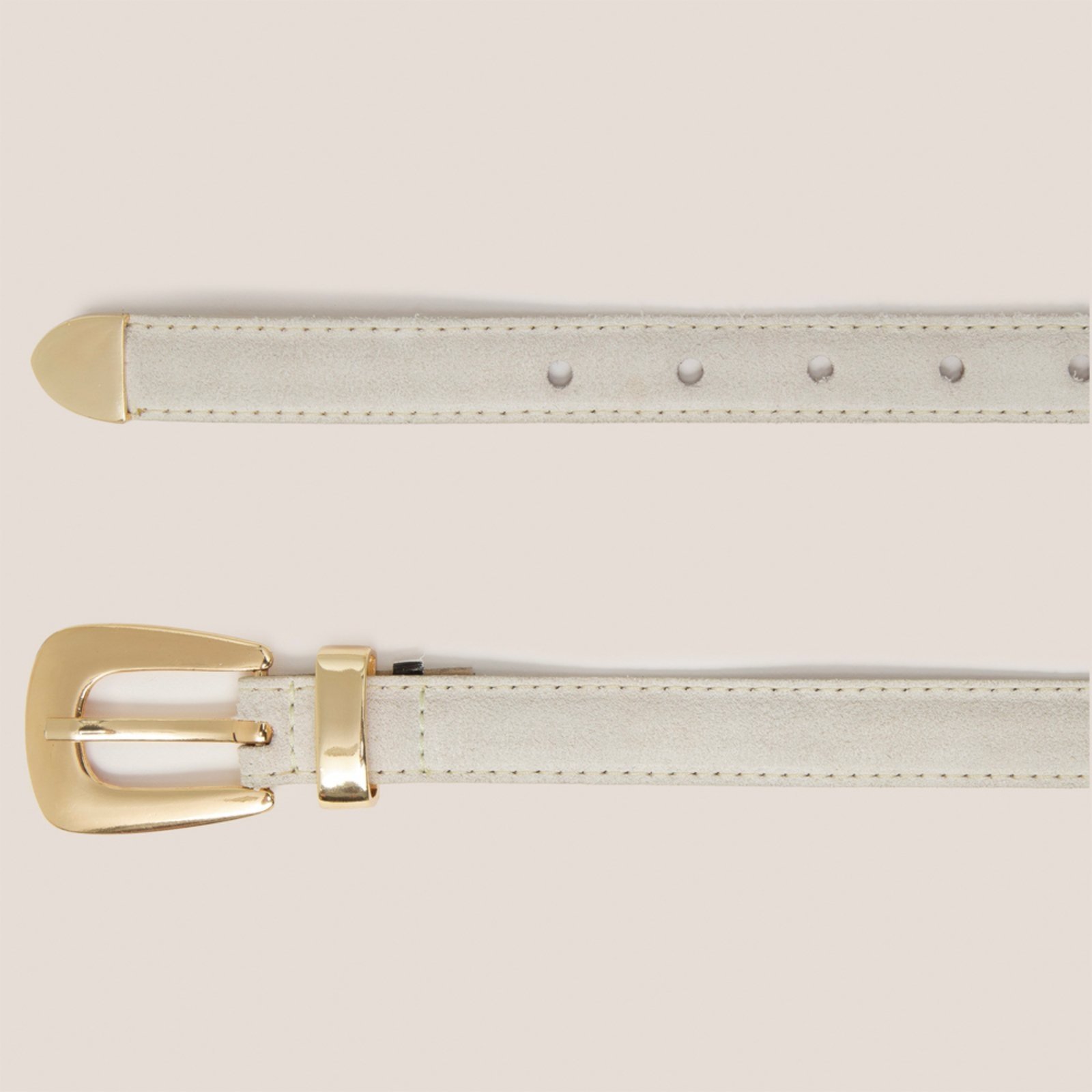 Vista 3 Cinto Dudalina Bruna Ve26 Off White Feminino amarelo white amarelo white