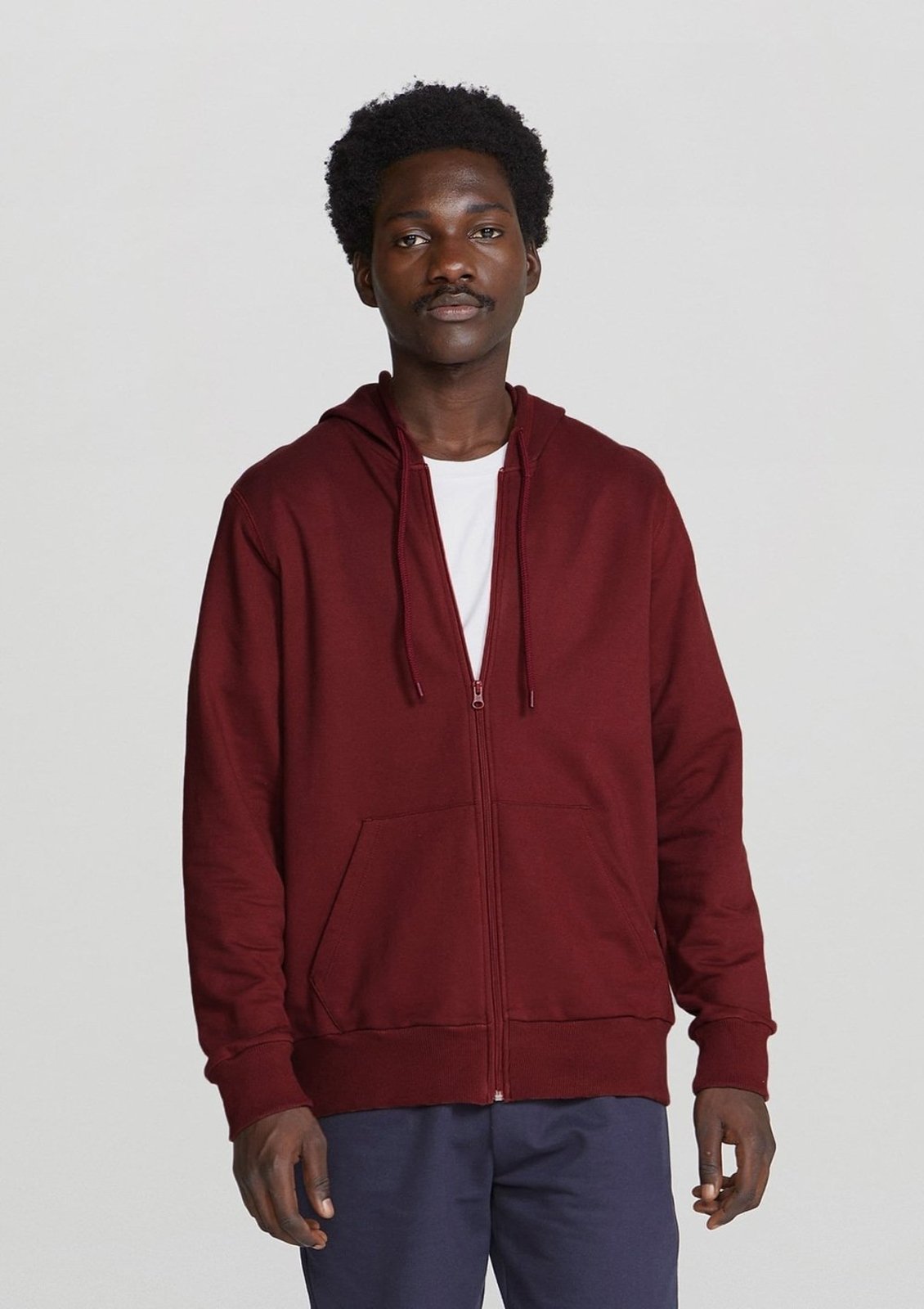 Jaqueta De Moletom Masculina Básica Com Capuz Hering