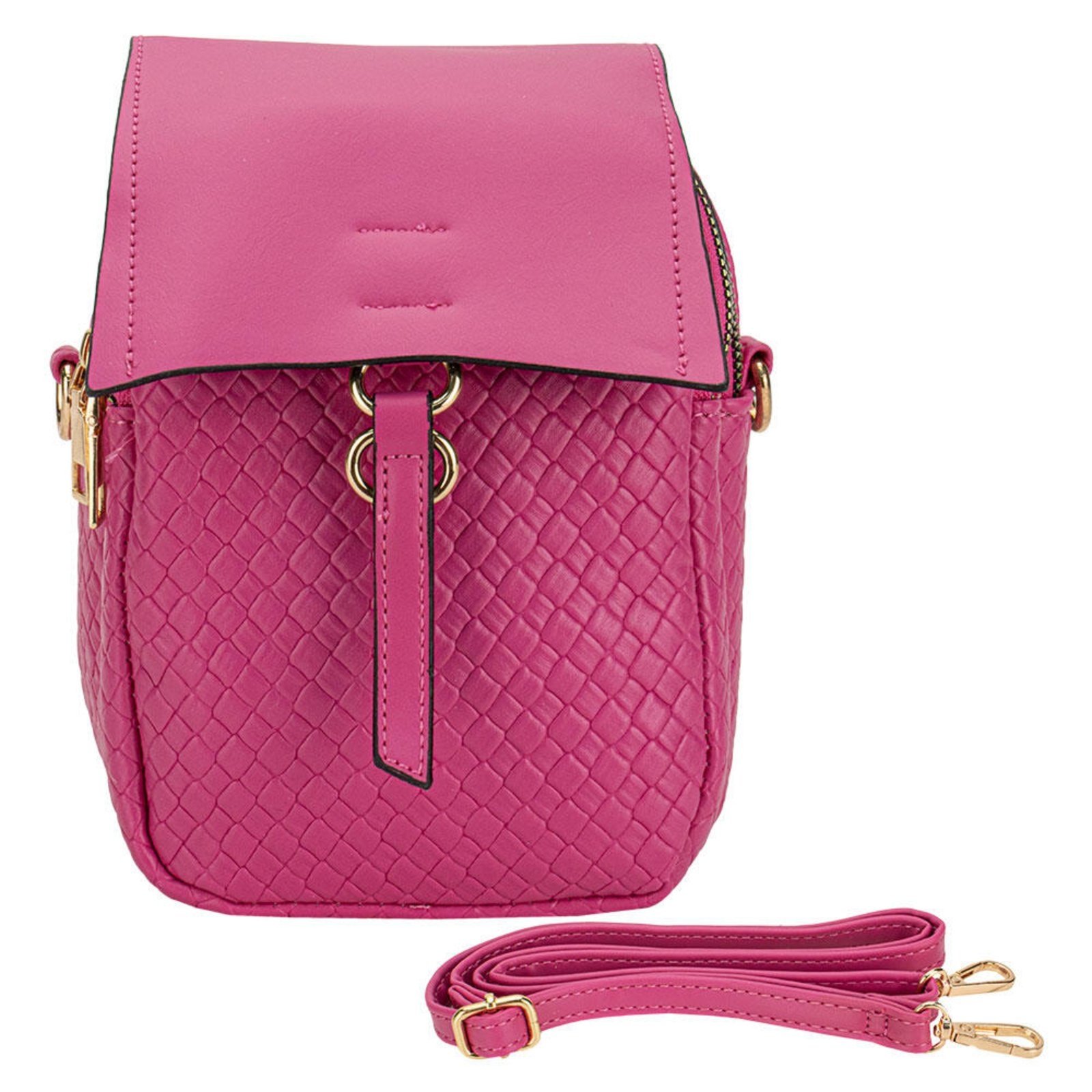 Bolsa Feminina Transversal Fuseco Wbft81004 7938104 Pink