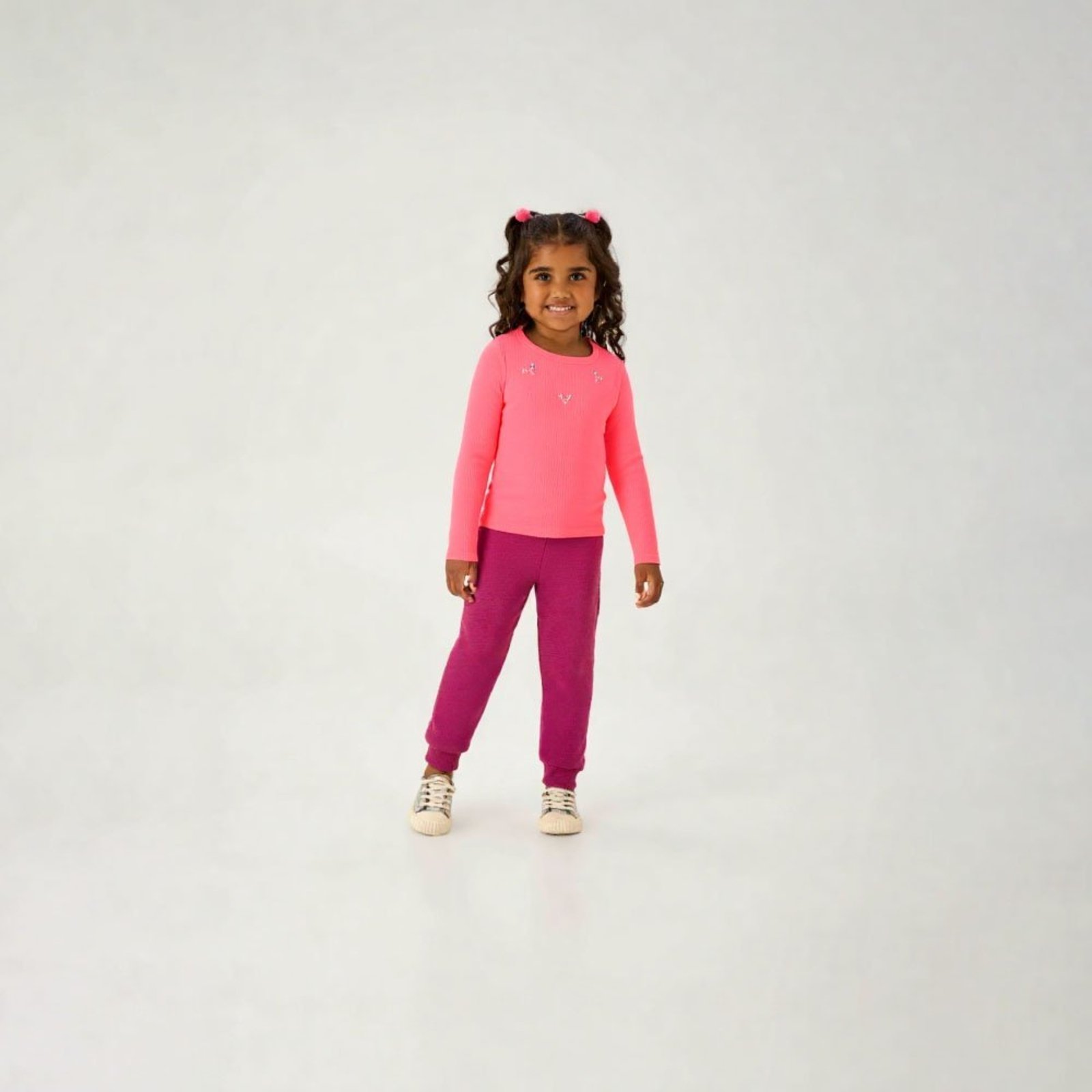 Infantil - Blusa Pink Primeiros Passos Pulla Bulla Menina - 55213-173