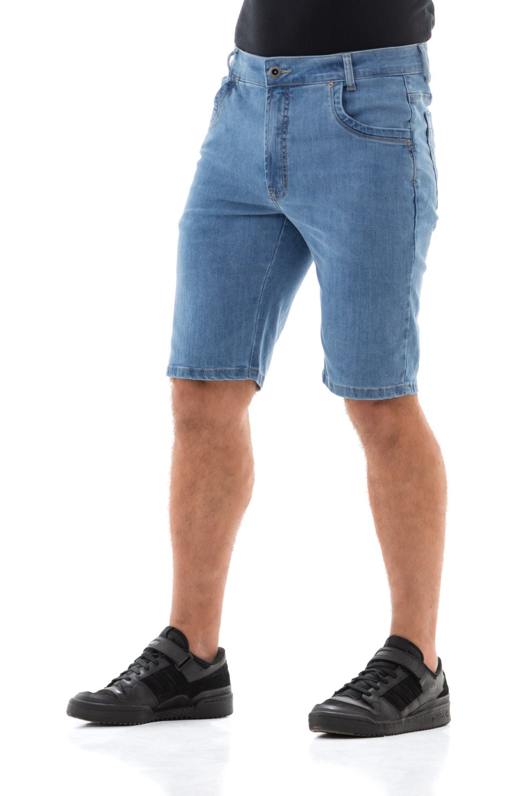Vista 2 Bermuda Jeans Masculina Arauto Confort ARAUTO JEANS azul ARAUTO JEANS azul