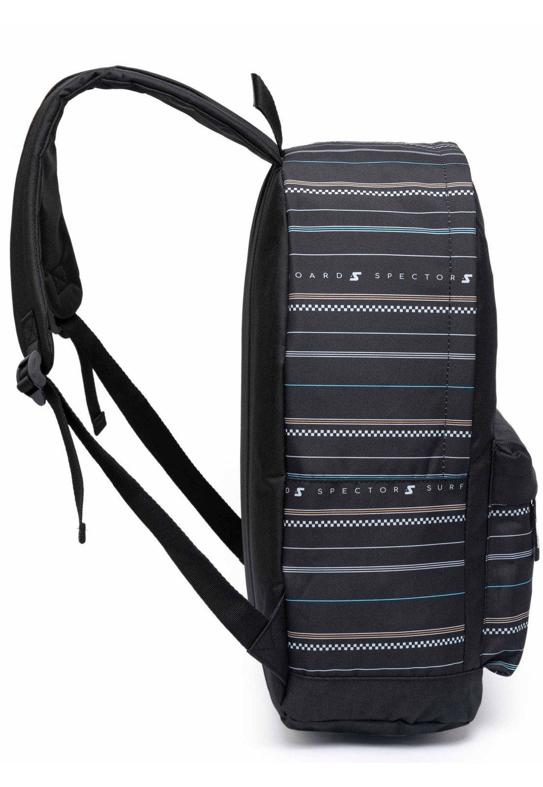 Vista 3 Infantil - Mochila Masculina Spector Moderna Trabalho Reforçada Espaçosa preto preto
