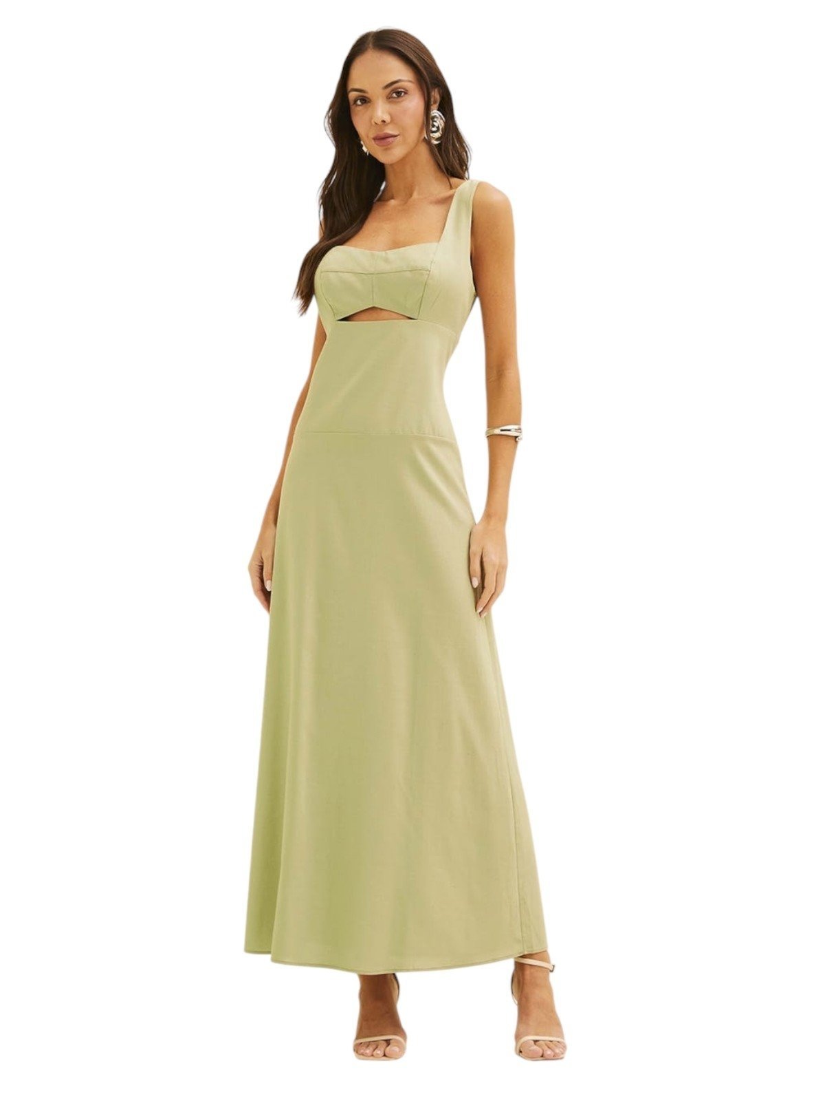 Vestido Forum Verde linho