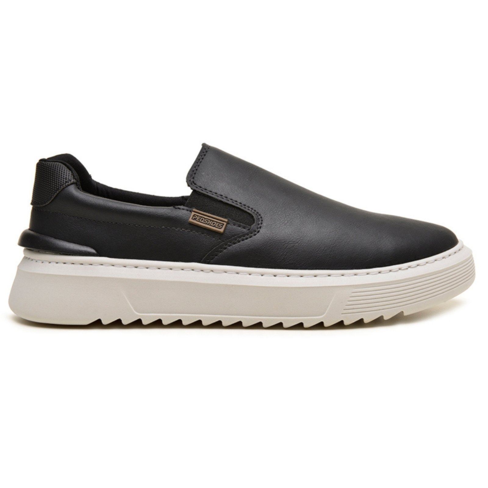 Slip On Masculino Rovetto Sapatenis Sem Cadarço Kobe Preto