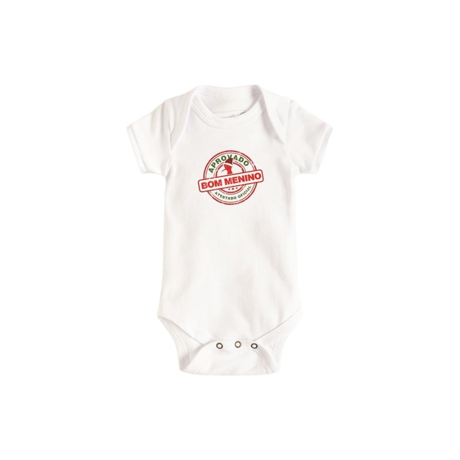 Infantil - Macaquinho Bb Natal Bom Menino Reserva Mini Branco
