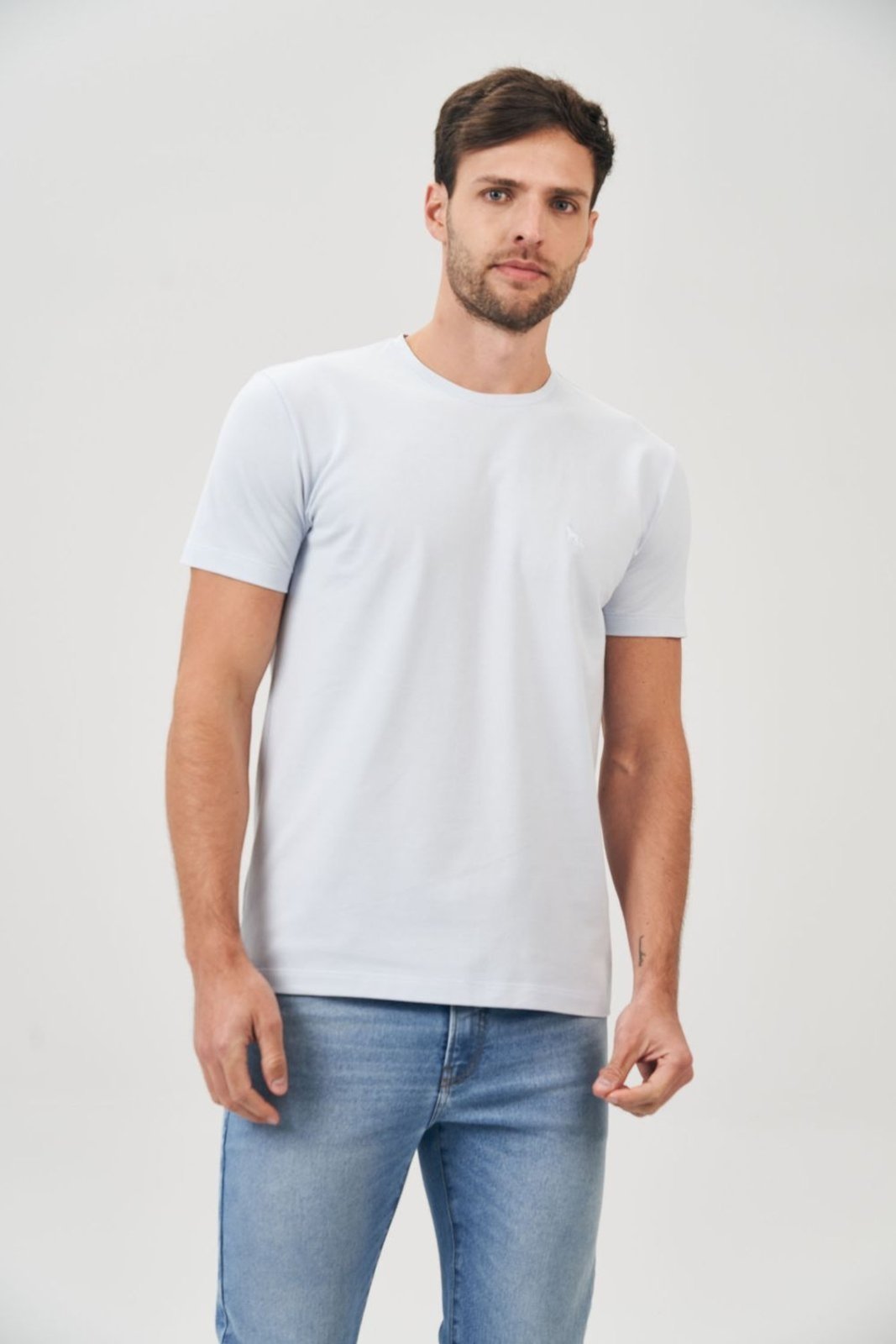 Vista 2 Camiseta Piquet Basic Masculina Acostamento ACOSTAMENTO MASCULINO azul ACOSTAMENTO MASCULINO azul