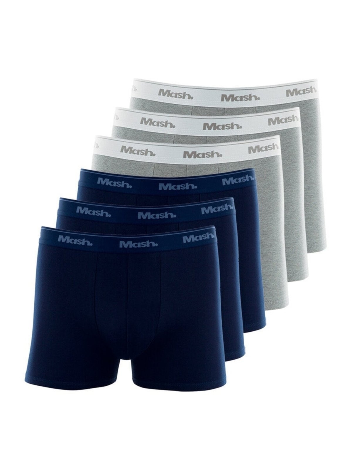 Kit com 10 Cuecas Boxer Mash 170.26 Azul Marinho