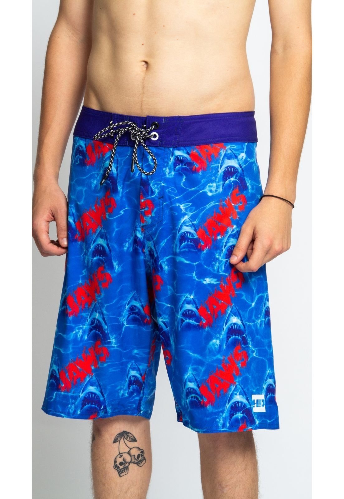 Boardshort HD Sublimado Collab Jaws Azul