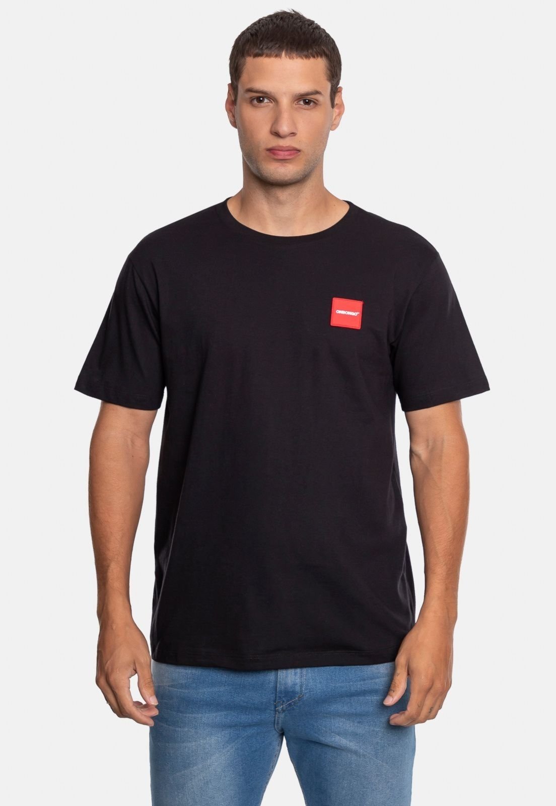 Camiseta Onbongo Estampada Preta