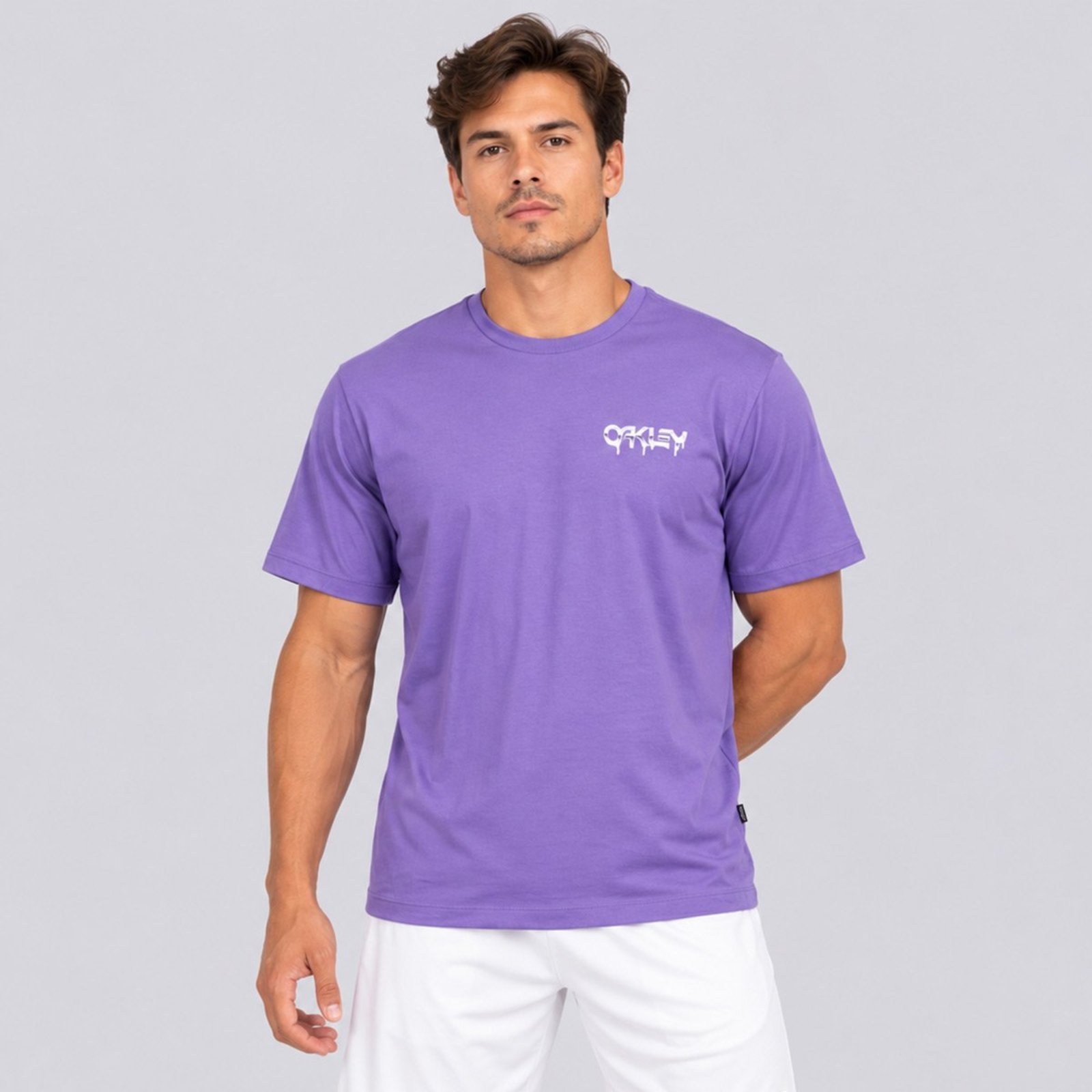 Camiseta Oakley B1B Melted Metal SS TEE Roxa