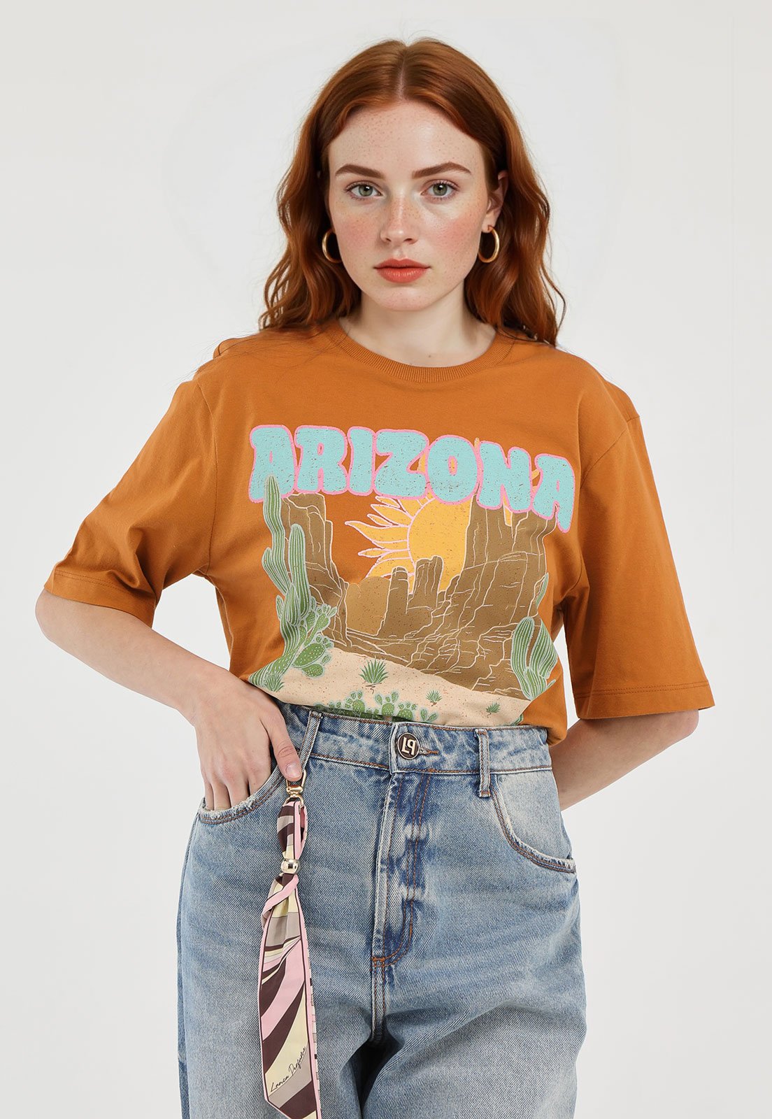 Camiseta My Favorite Oversized Manga Curta Amarela