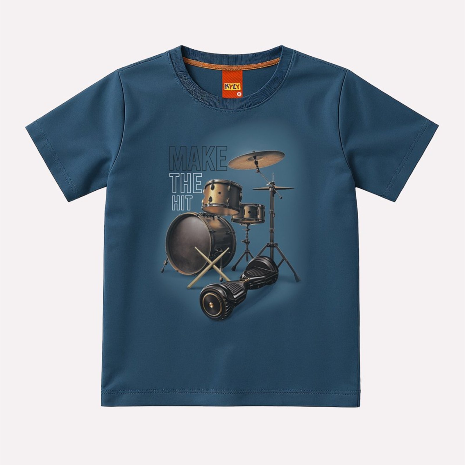 Infantil - Camiseta Menino Bateria Kyly
