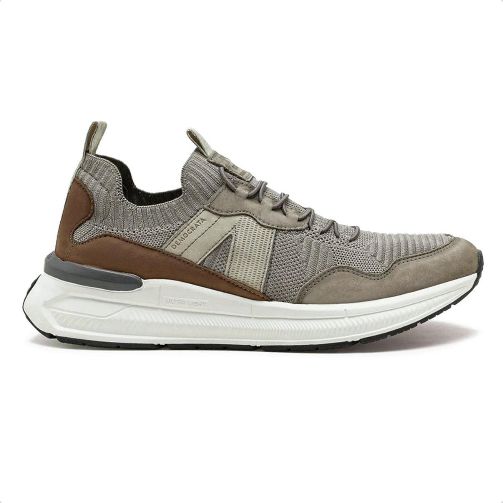 Tênis Democrata Masculino Brad Ultra Light 527103 Cinza