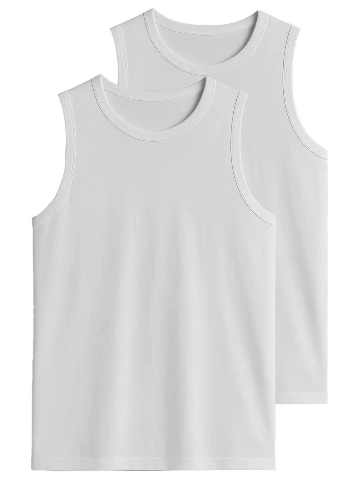 Vista 2 Kit com 2 Camisetas Regata Masculina Hering 0111 cinza Hering cinza
