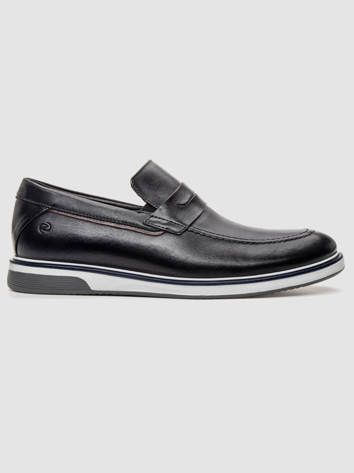 Sapato Masculino Preto Casual Couro Original Conforto E Estilo Sky Sofisticação E Estilo Zapattero