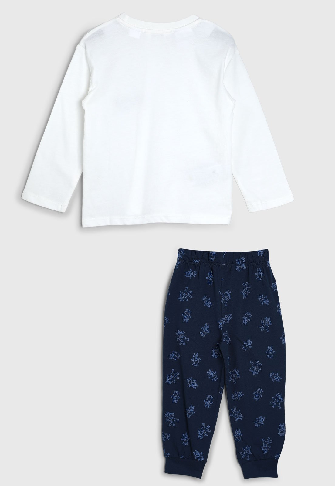 Vista 3 Pijama Mango Bluey Branco e Azul Marinho Mango Kids branco azul Mango Kids branco azul