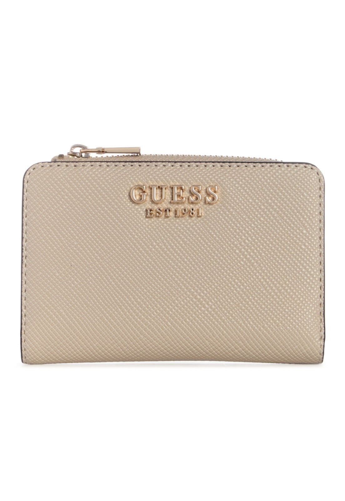Vista 2 Carteira Guess Laurel II Card Case Bege Guess cinza