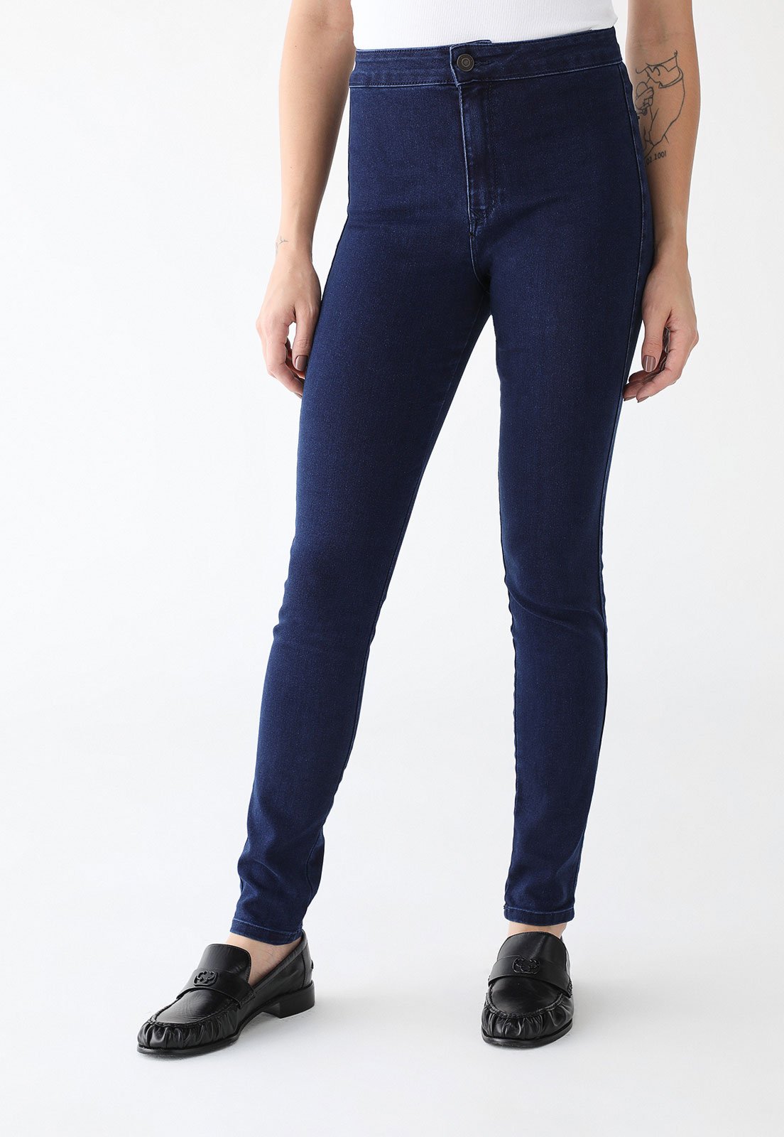 Calça Jeans Lez a Lez Skinny Pockets Azul-Marinho