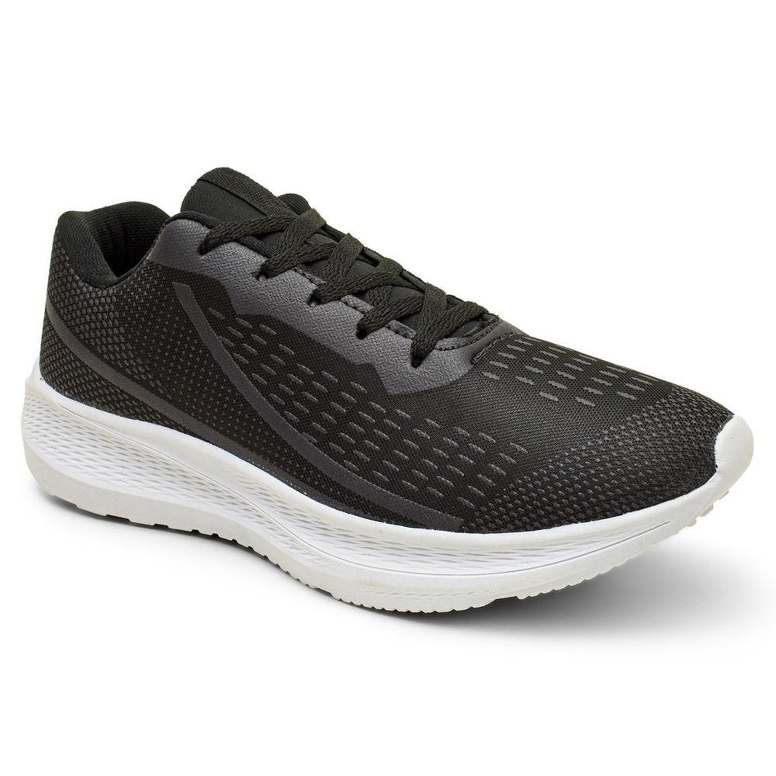Tênis Masculino Running Leve Preto 37 Preto