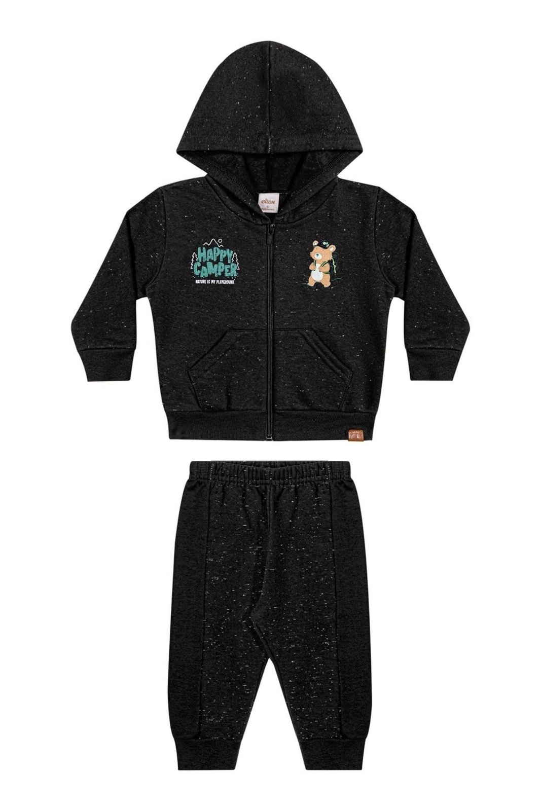 Infantil - Conjunto Longo Menino Camper Elian Preto