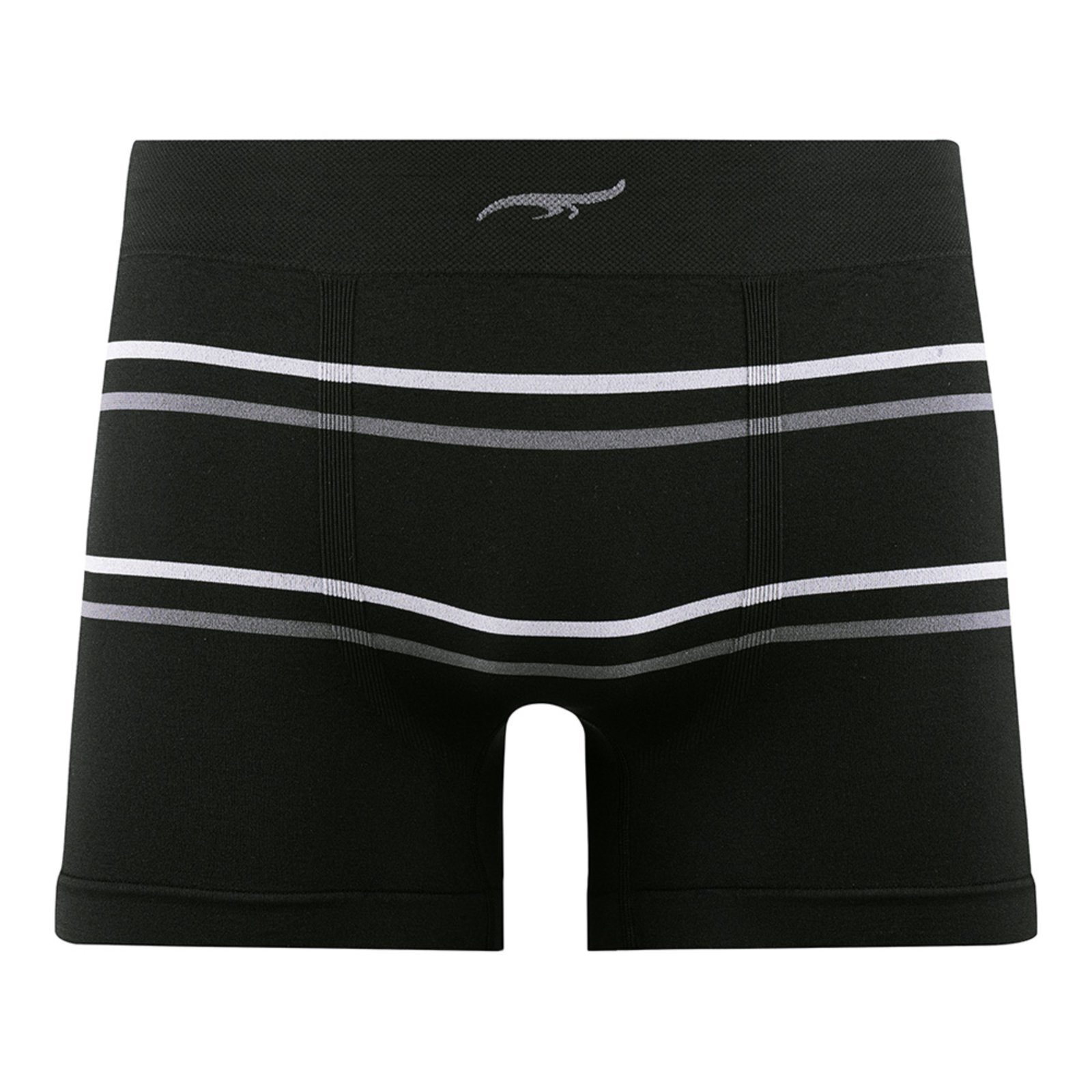 Cueca Boxer Listrada sem Costura Preto Zee Rucci