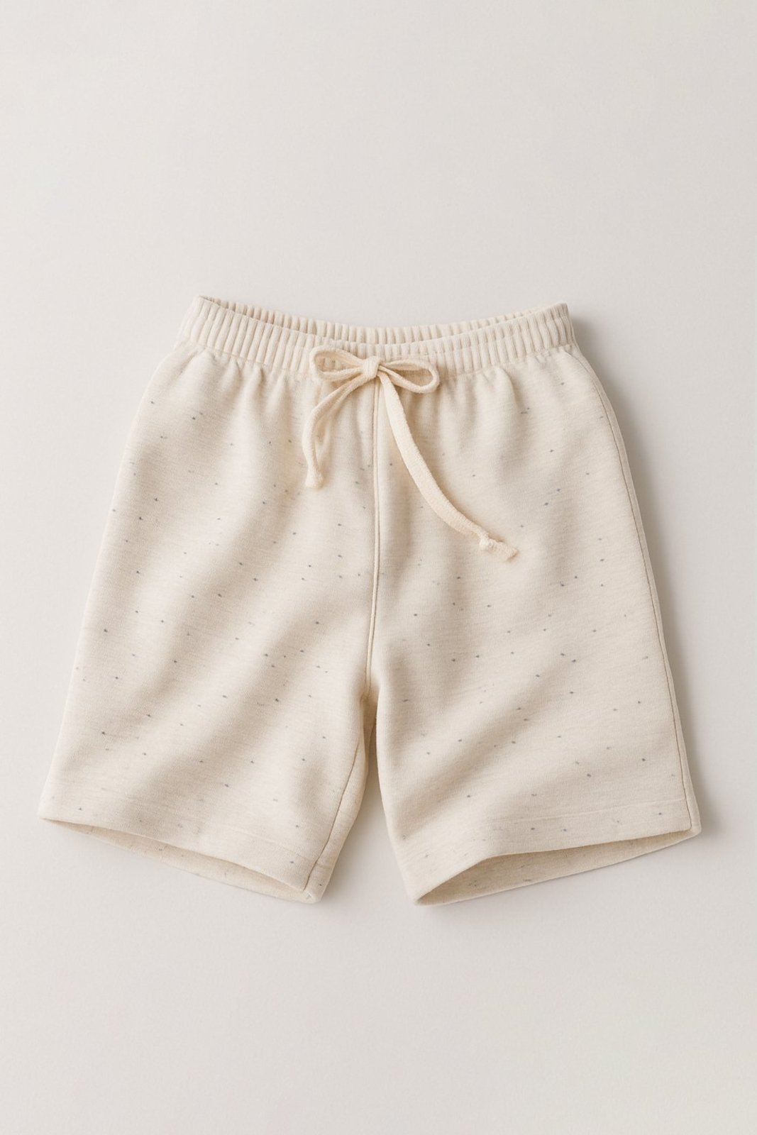 Vista 2 Infantil - Bermuda Moletinho Masculina Off White Botonê com Cardaço Babei no Look unico white Babei no Look unico white