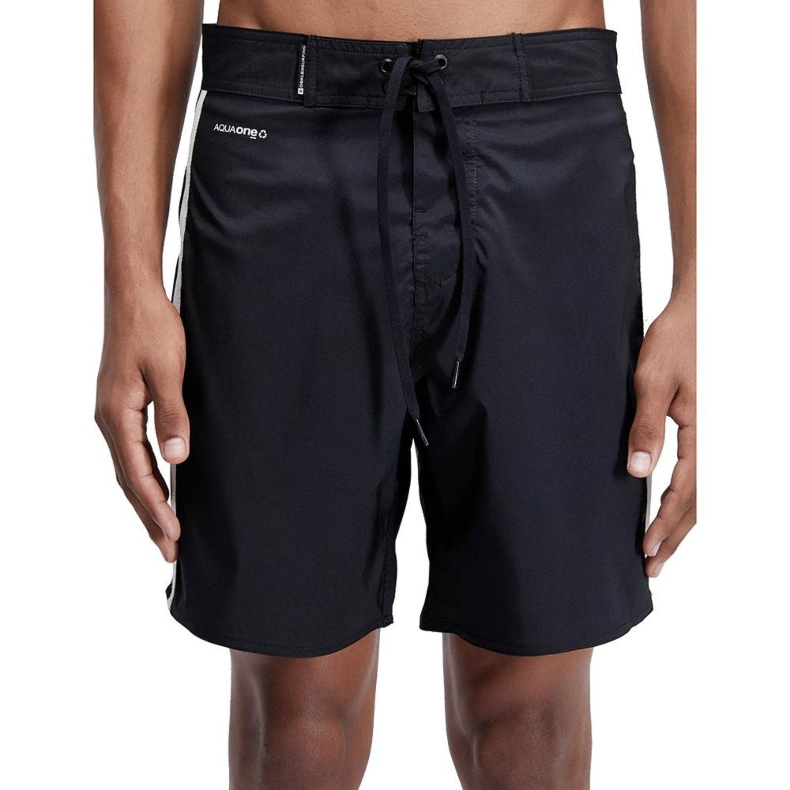 Bermuda Osklen Surf Aquaone New Urban Stripes Preto/Ecru