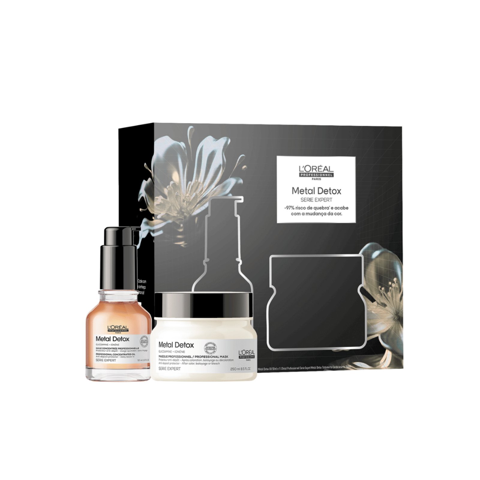 L'Oréal Professionnel Kit Metal Detox Máscara 250ml + Óleo Concentrado 50ml