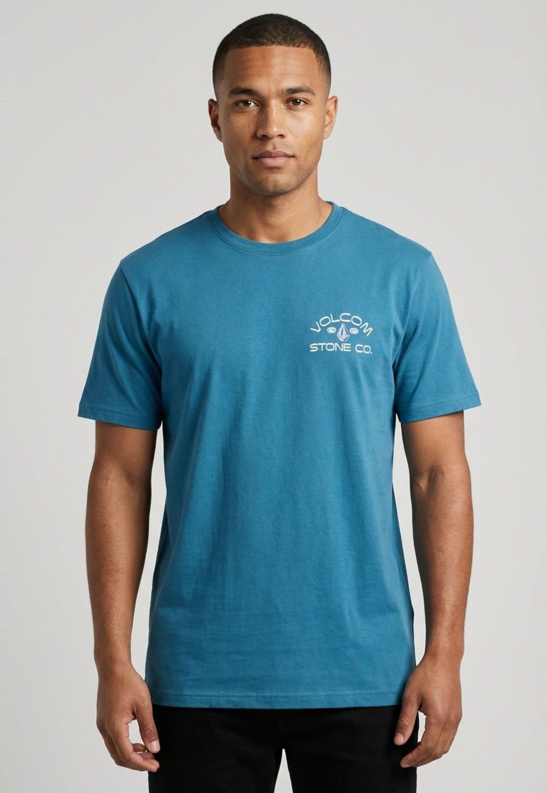 Vista 2 Camiseta Masculina Volcom Silk Always azul Volcom azul