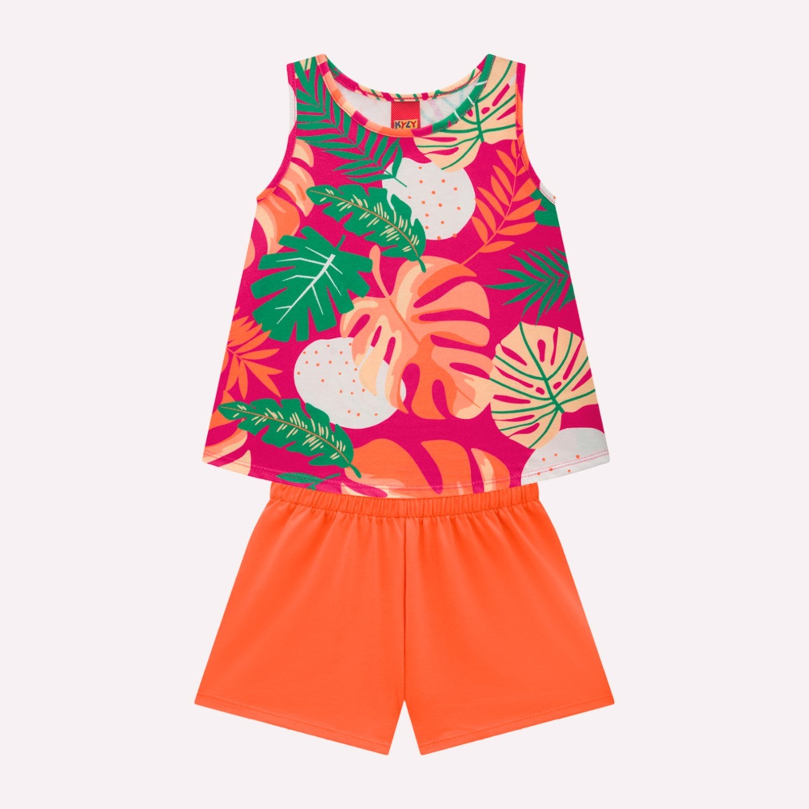 Vista 3 Infantil - Conjunto Menina Estampa Kyly branco Kyly branco