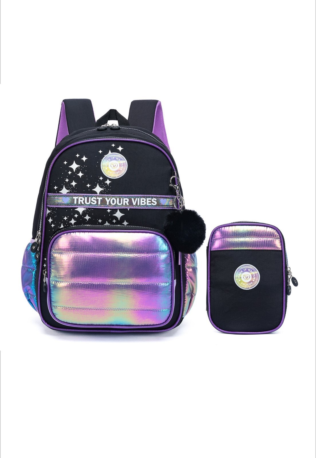 Mochila Menina Costas Estojo Resistente Vaschy
