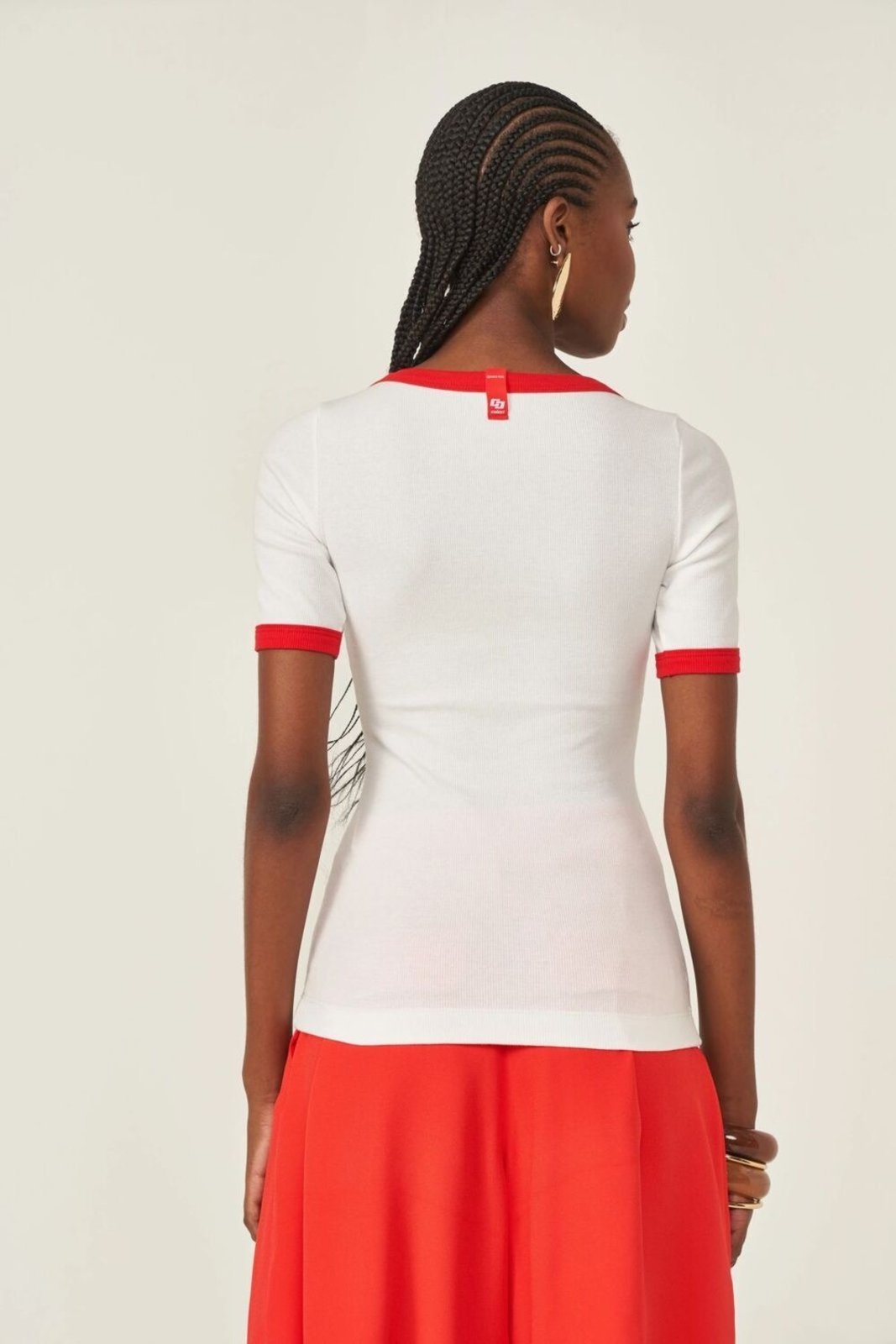 Vista 3 Blusa Canelada Colcci Off White branco white Colcci branco white