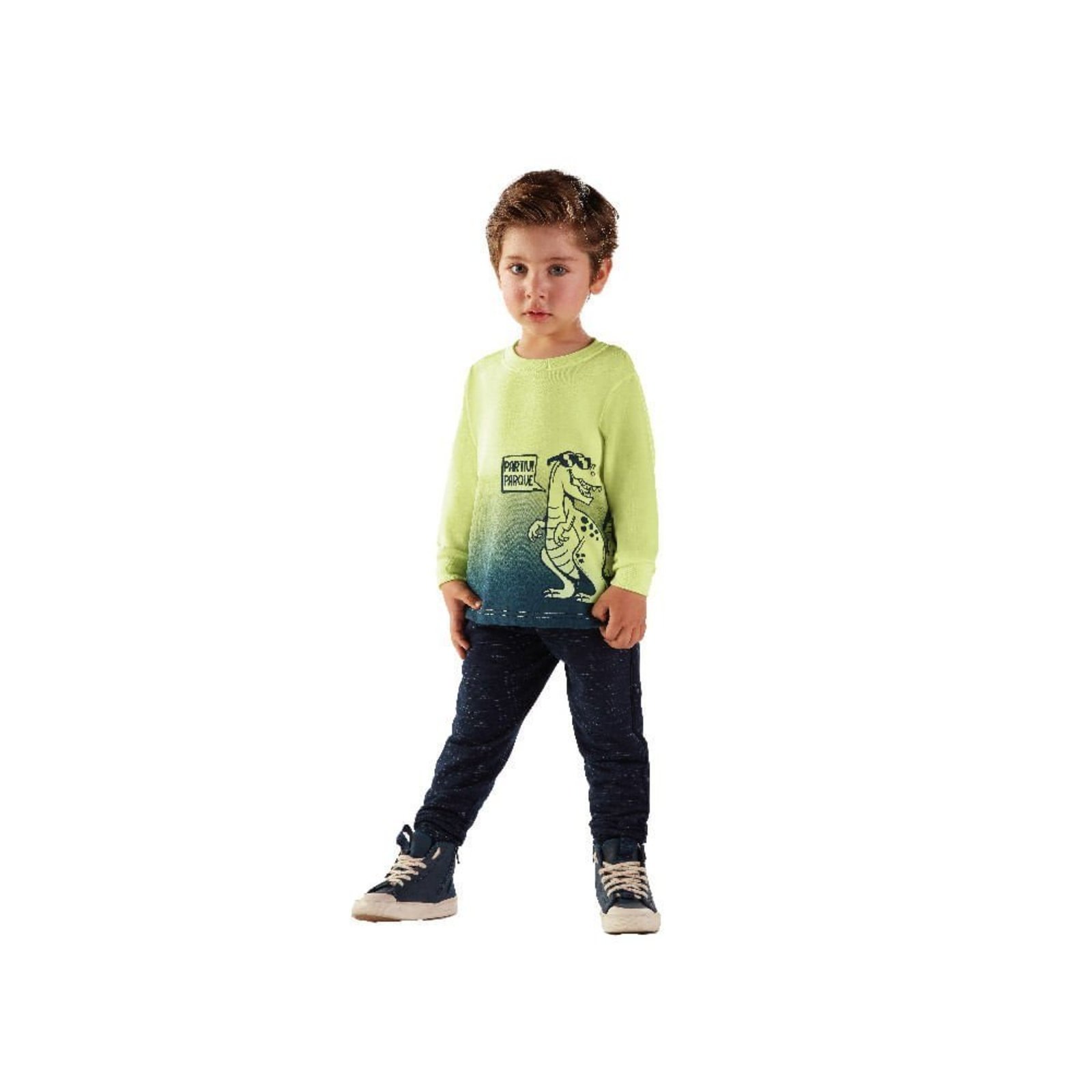 Infantil - Camiseta Menino - Amarelo Lumi - 47250-1182