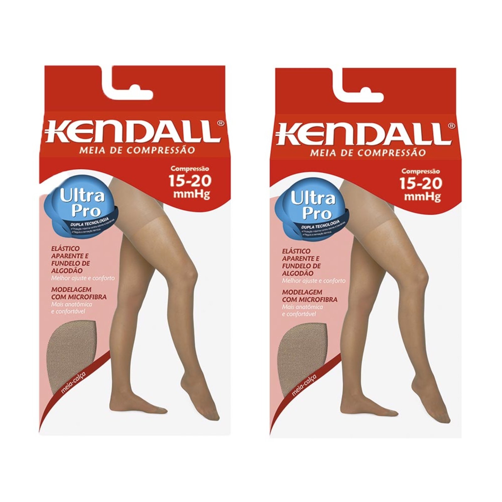 Kit com 2 Meias-calça Kendall Média Compressão – 1631