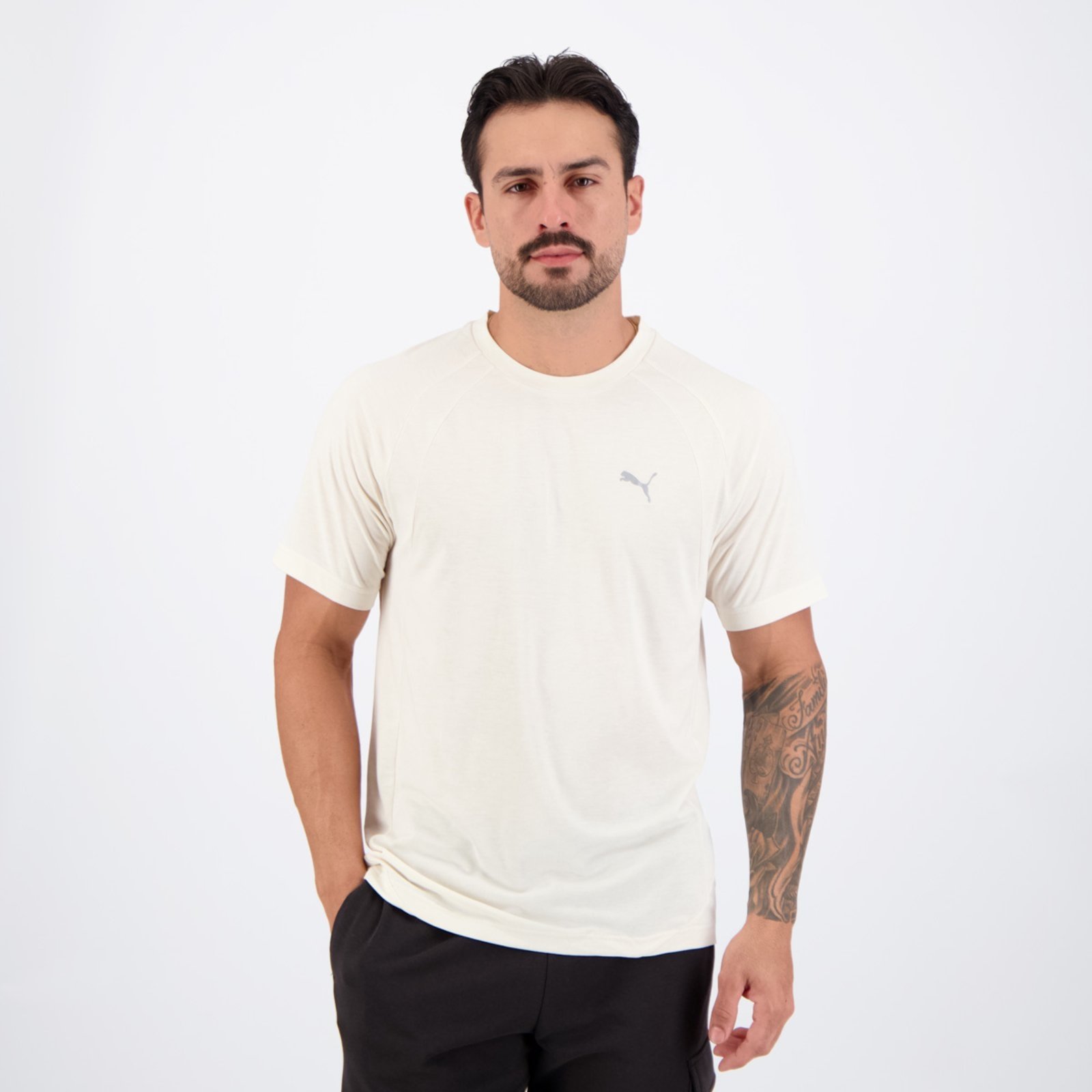 Camiseta Puma Evostripe Bege