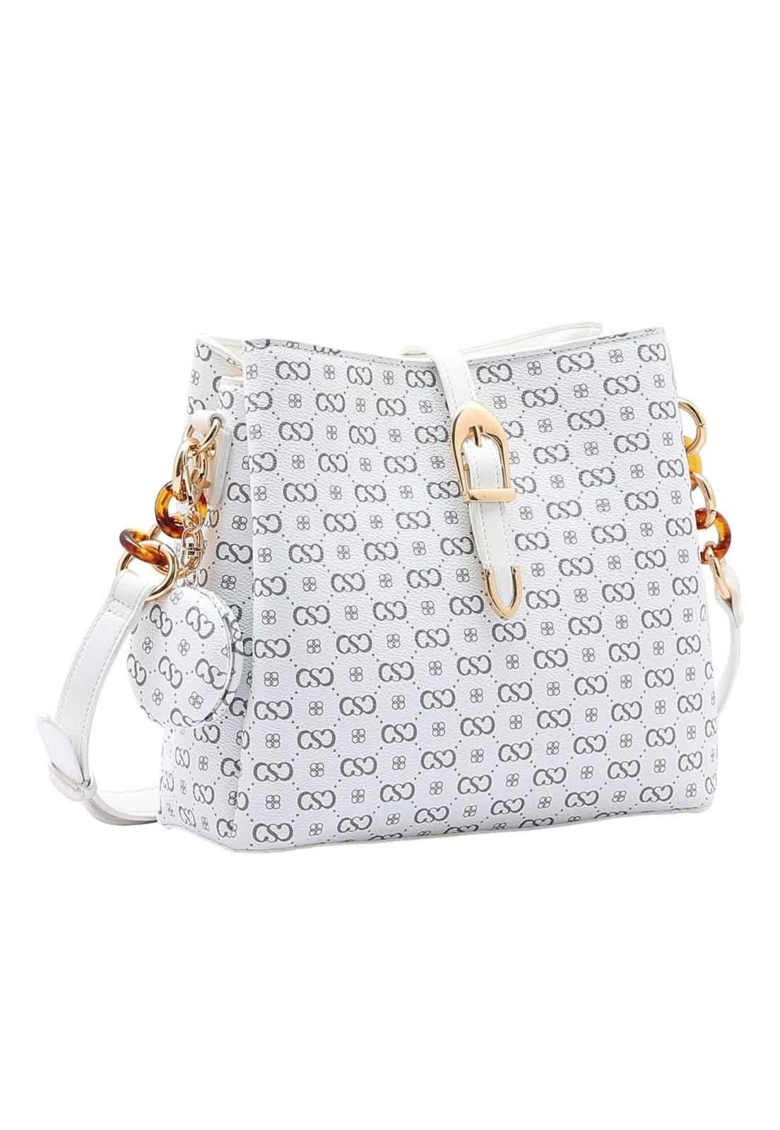 Bolsa Feminina Chenson Original Elegance Luxo Transversal Off-White 3485082