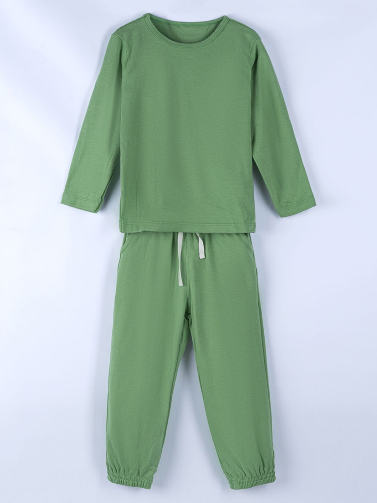 Vista 3 Infantil - Conjunto Bugbee Menino Camiseta Manga Longa e Calça Malha Suedine Eucalipto verde Bugbee verde