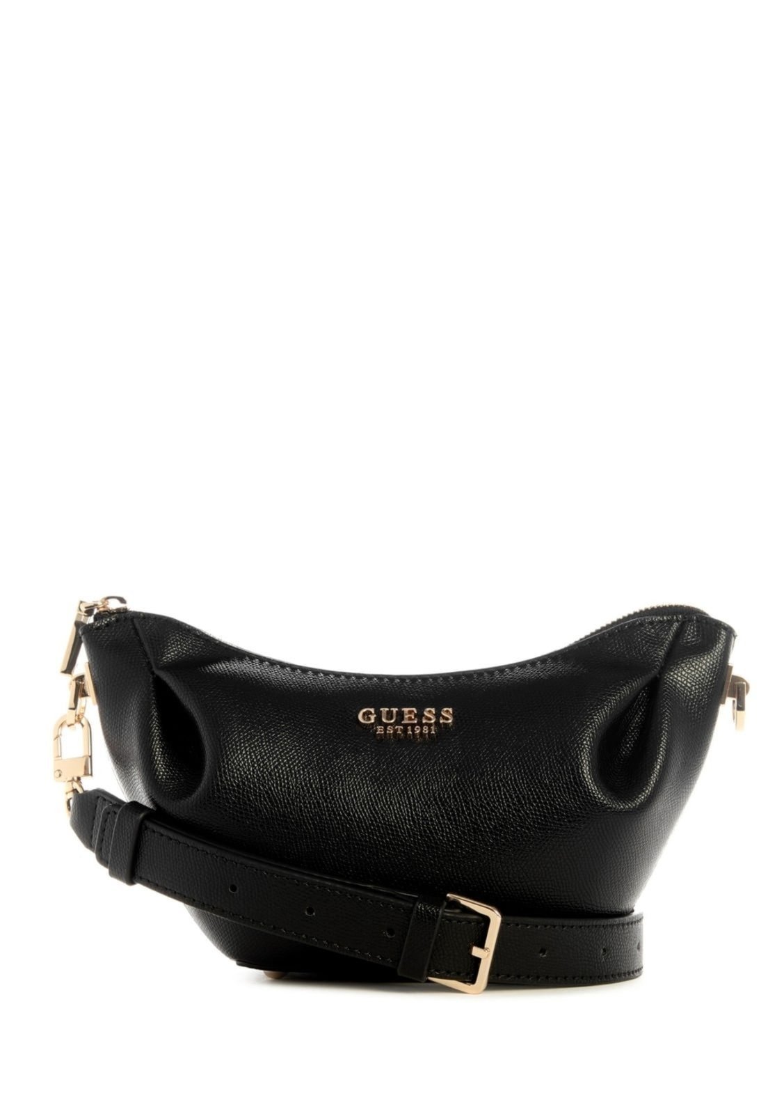 Bolsa Guess Amorette Top Zip Shoulder Bag Preto