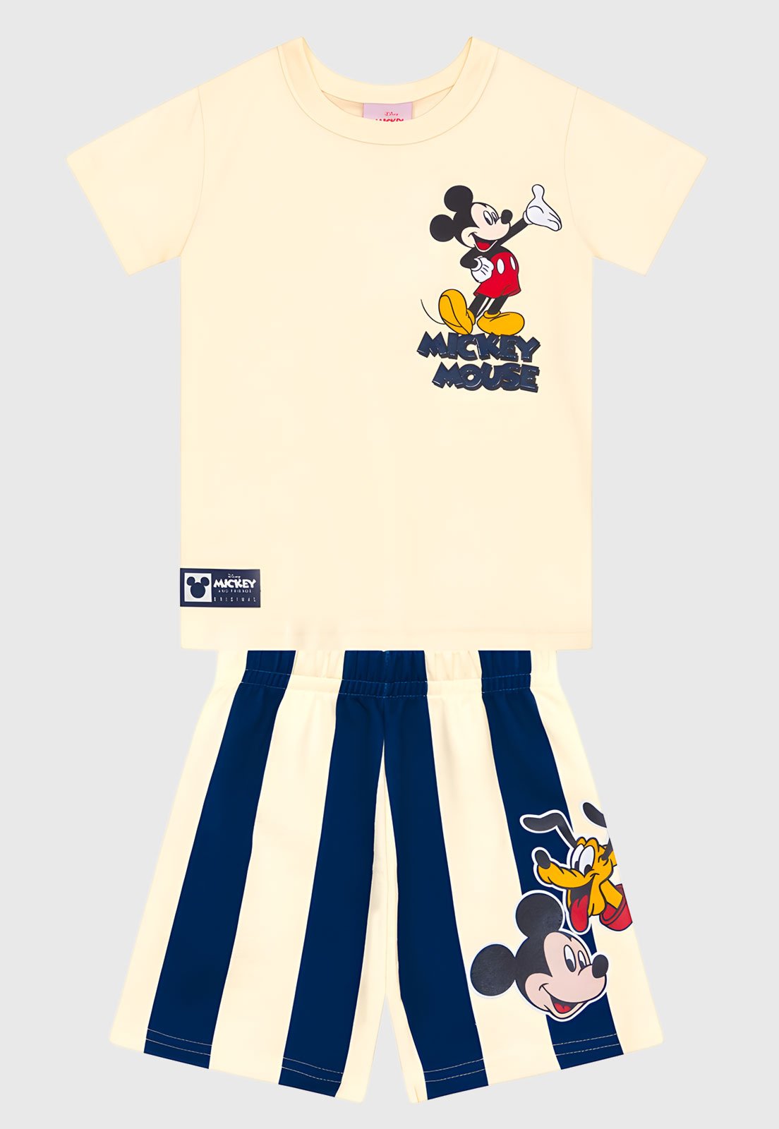 Conjunto Curto Brandili Mickey Mouse Azul