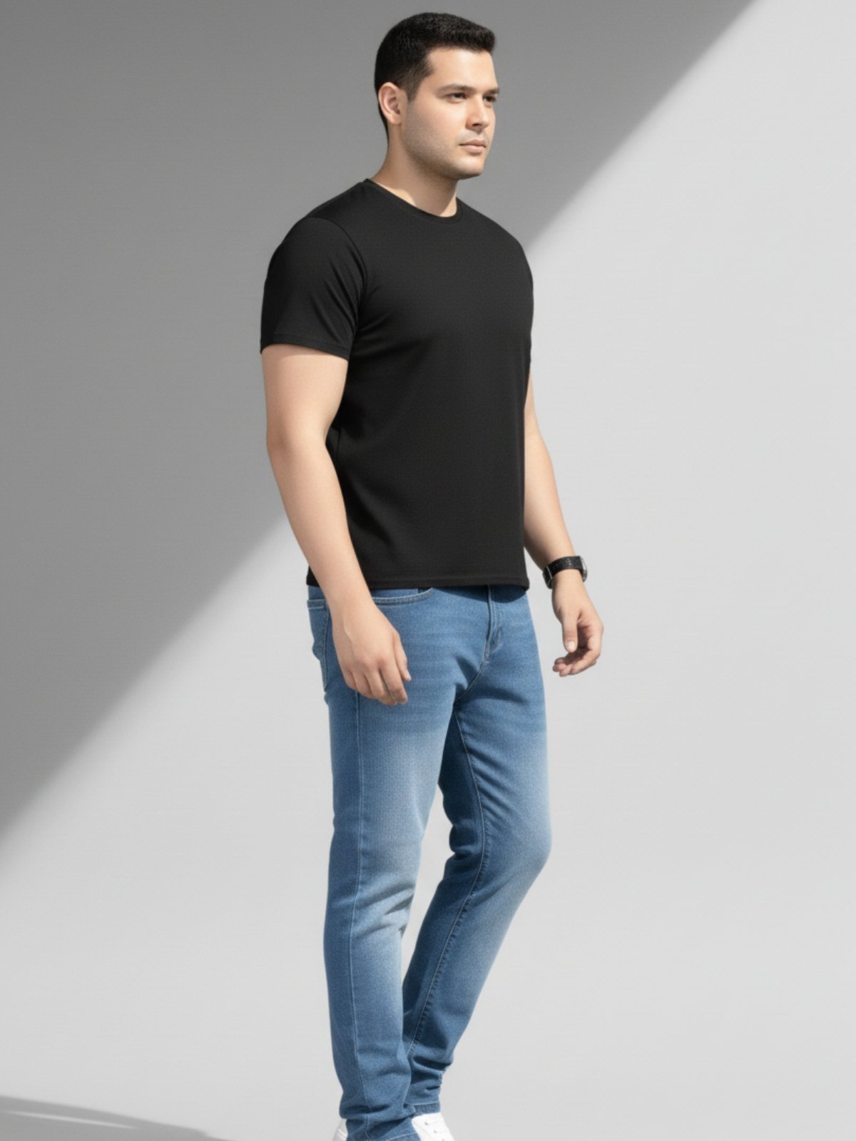 Calça Jeans 5 ESTILOS Azul Clara Masculina Conforto, Estilo Premium e o Fit Perfeito